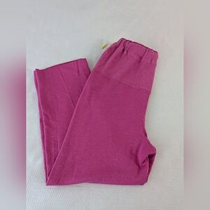 Free People Size XS Pink Lounge Pants Raw Edge Cinch Waist .